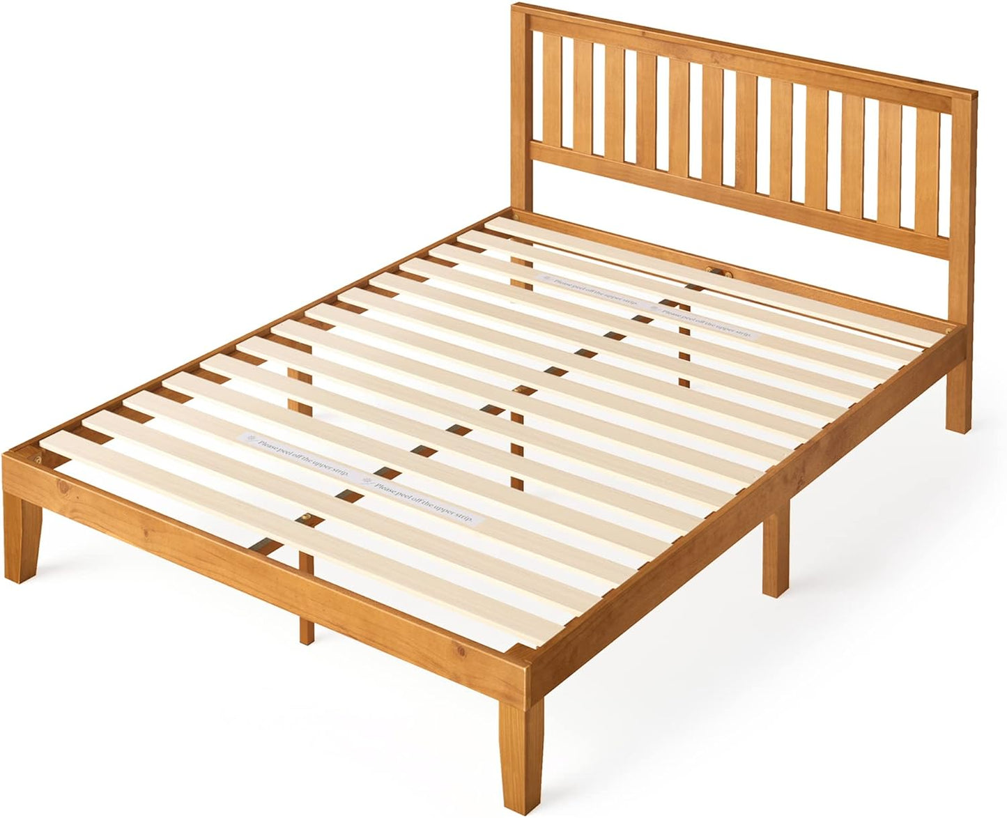 Alexia Natural Wood Platform Bed Frame