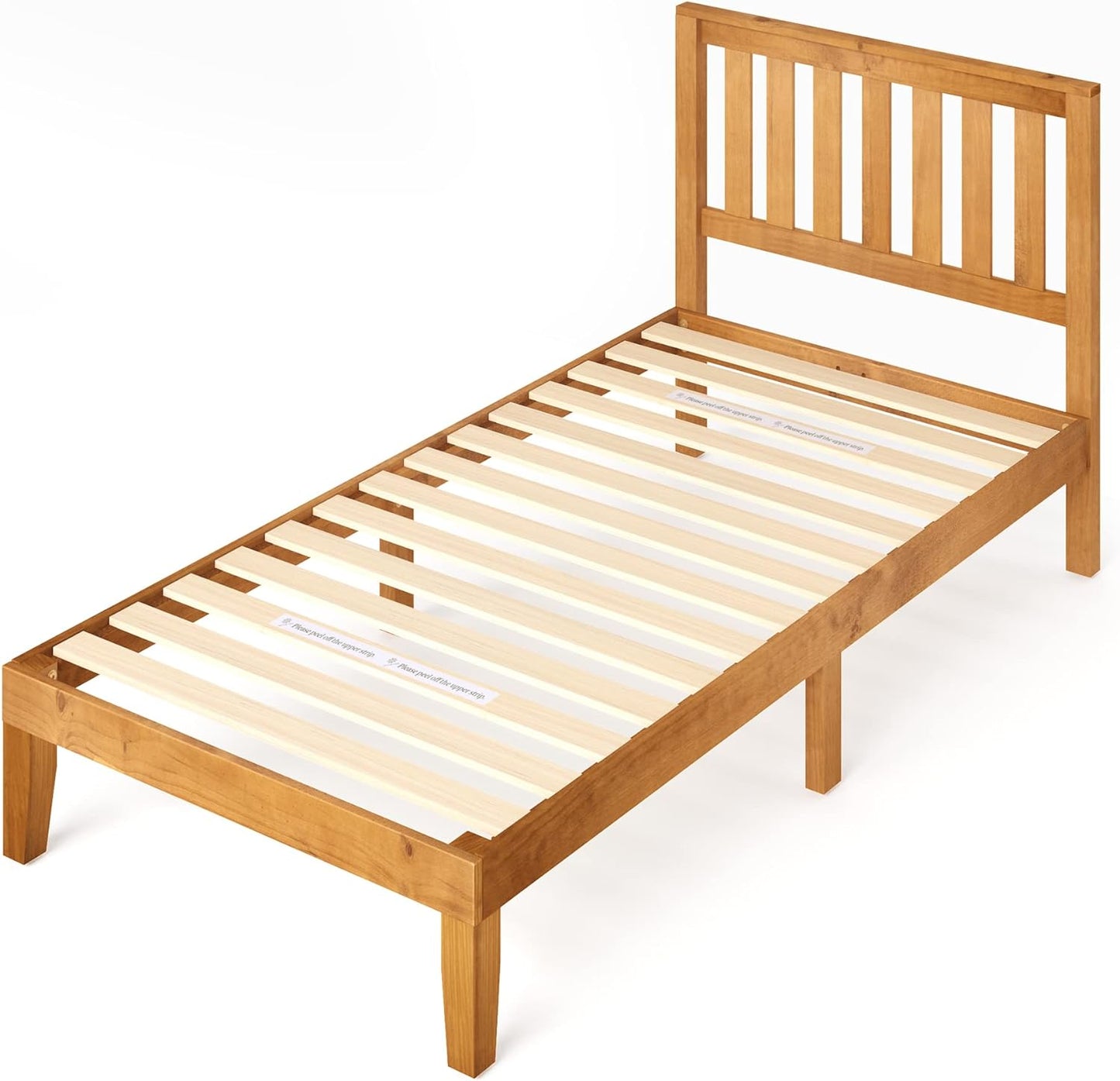 Alexia Natural Wood Platform Bed Frame