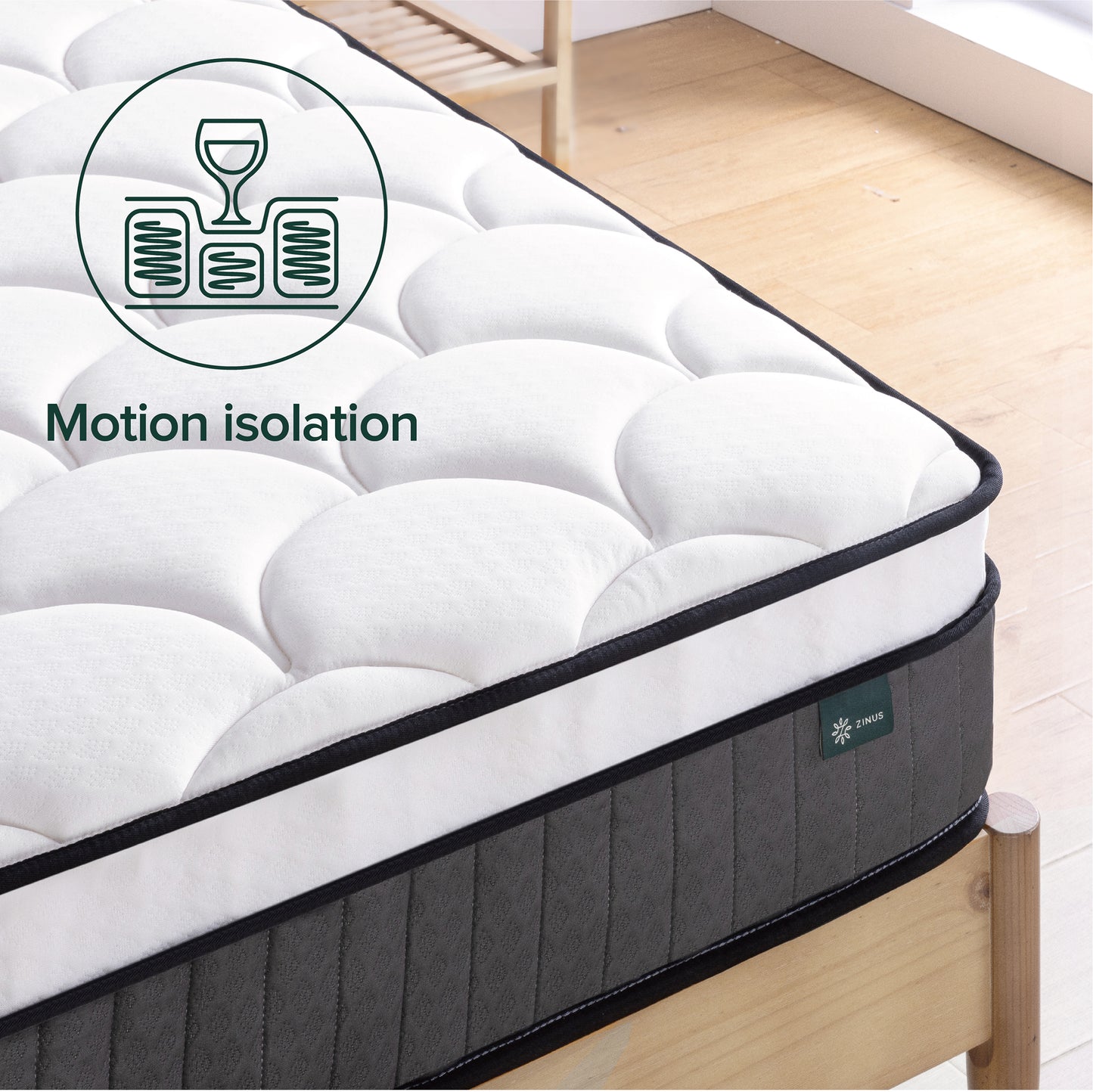 Tilam Zinus Therapeutic FusionTech iCoil Pocket Spring Euro Top Mattress 10"