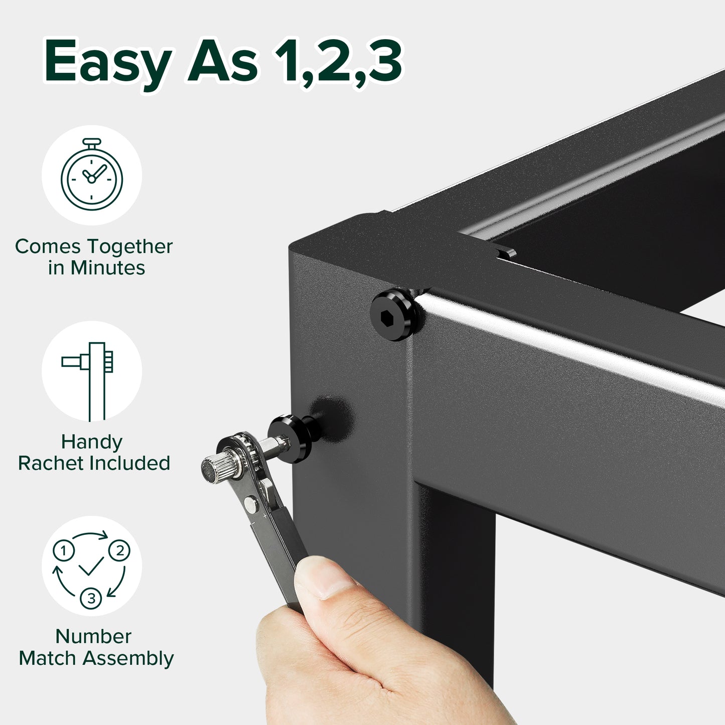 Elias Metal Platform Bed Frame