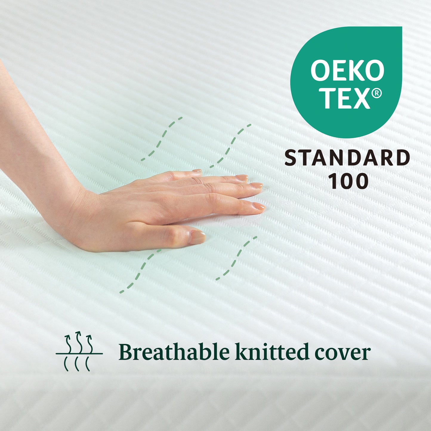 Tilam Zinus Cooling Essential Therapeutic Zero Motion Transfer Green Tea Memory Foam Mattress 6"