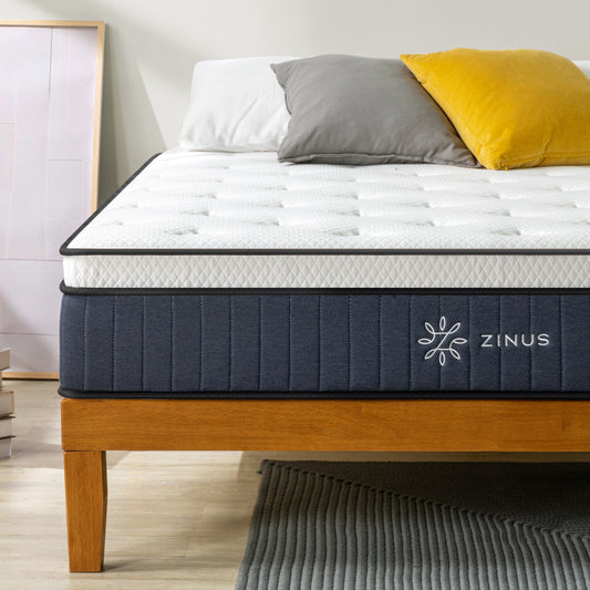 Tilam Zinus SuperCool Orthopedic Supreme With Back-Relief Zero Motion Transfer Hybrid Latex Memory Foam Mattress 10"