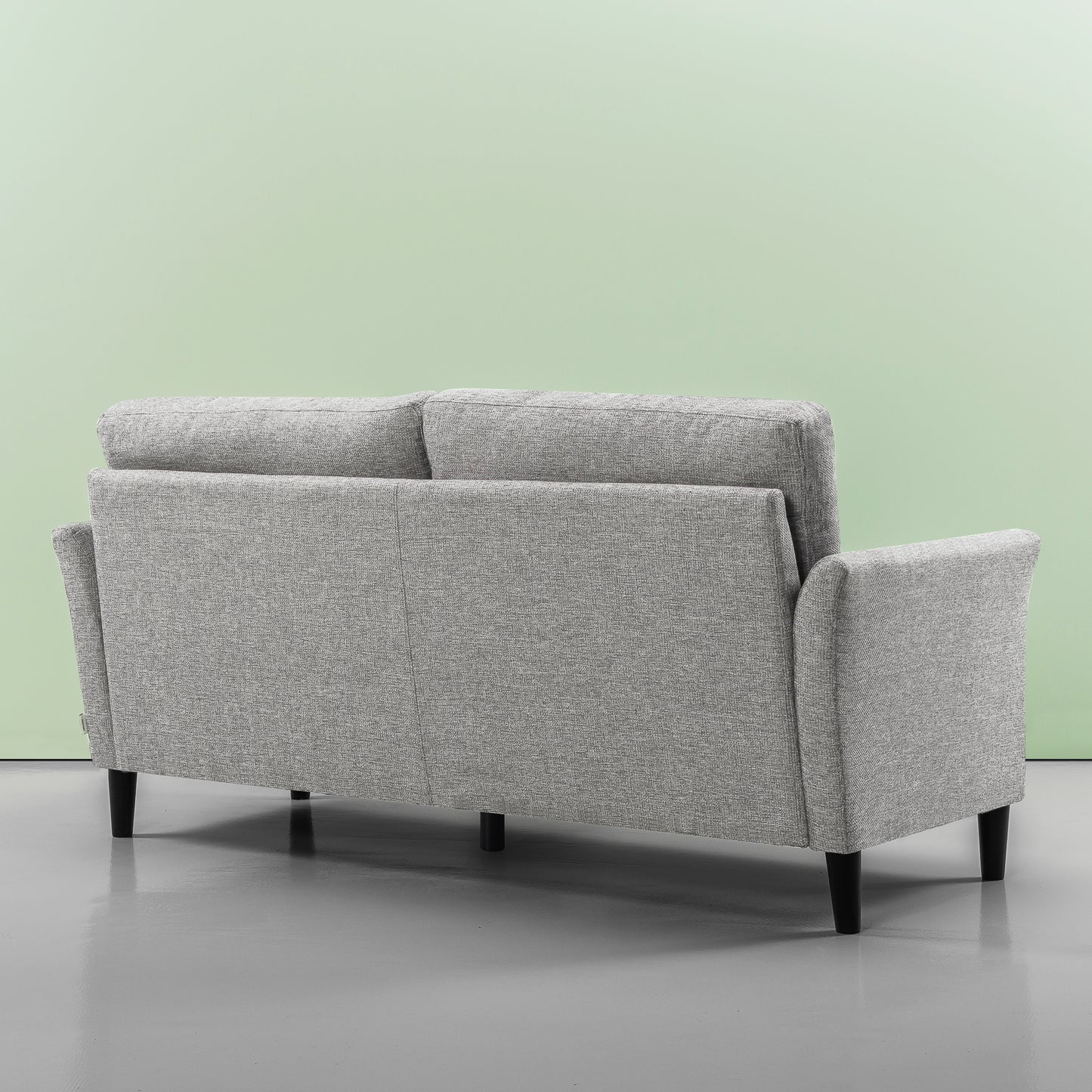 Jackie Modern Upholstered Sofa - Soft Grey Weave