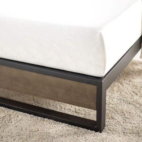 10" Ironline Platform Bed Base With Wood