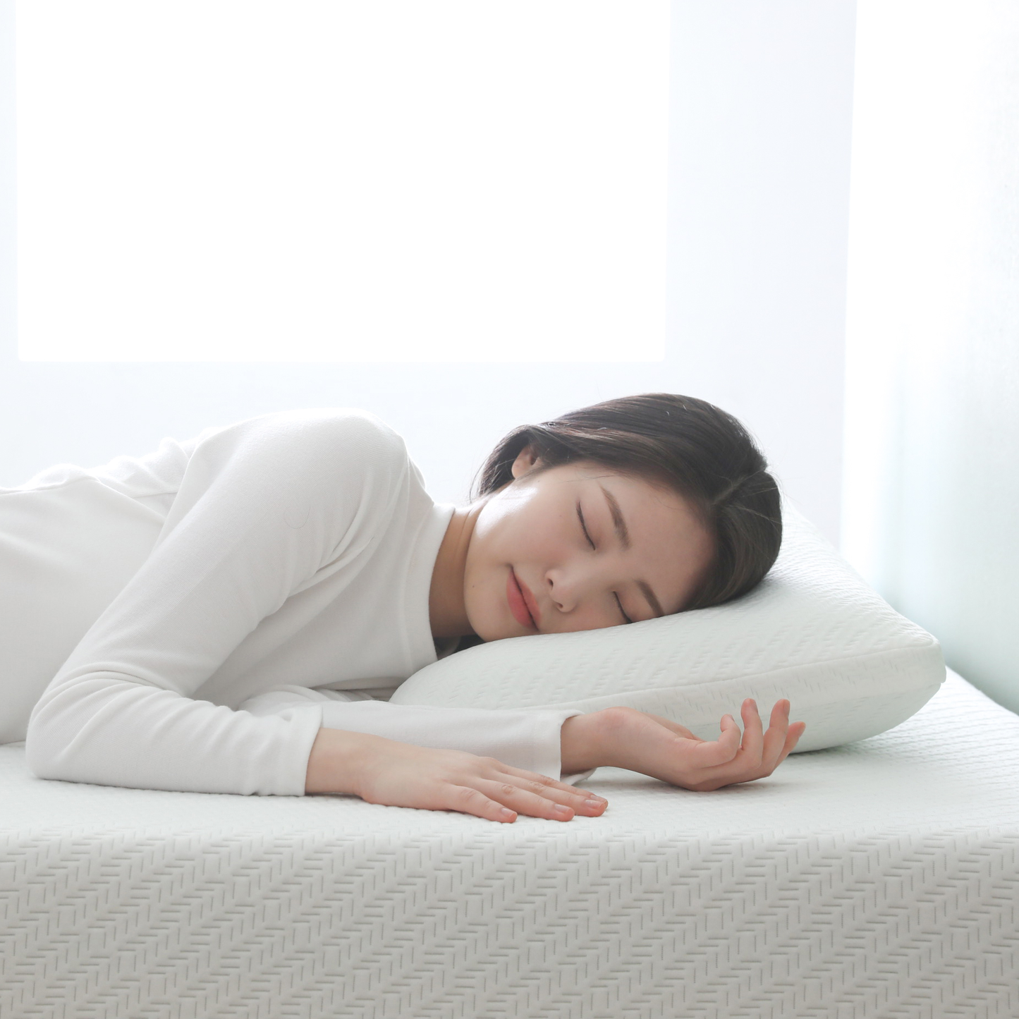 'Cool Series' Green Tea Memory Foam Traditional Pillow (Without Air Holes) - Medium Firm