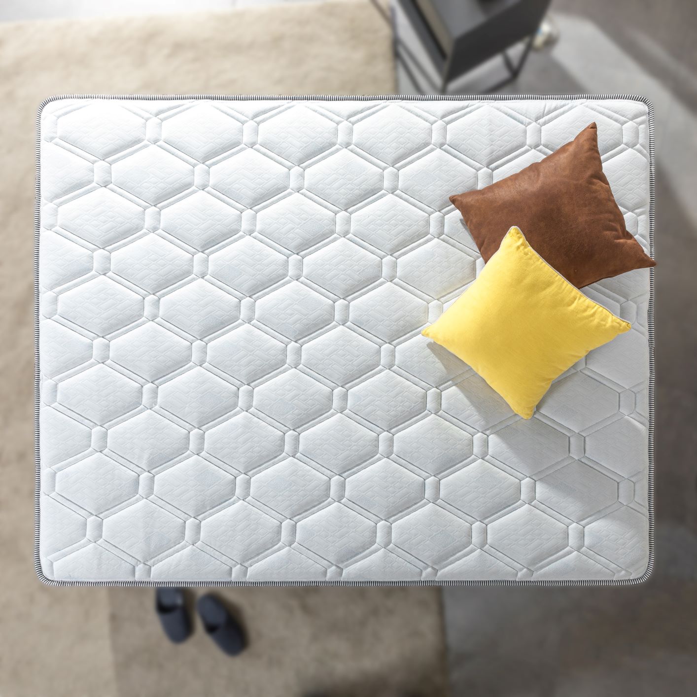 Tilam Zinus Therapeutic iCoil Hybrid Latex & Memory Foam Euro Top Spring Mattress 12"