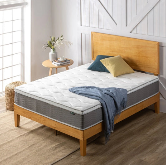 Tilam UltraCool Series Therapeutic iCoil 2.0 Natural Latex & Memory Foam Hybrid Euro Top Mattress 12"