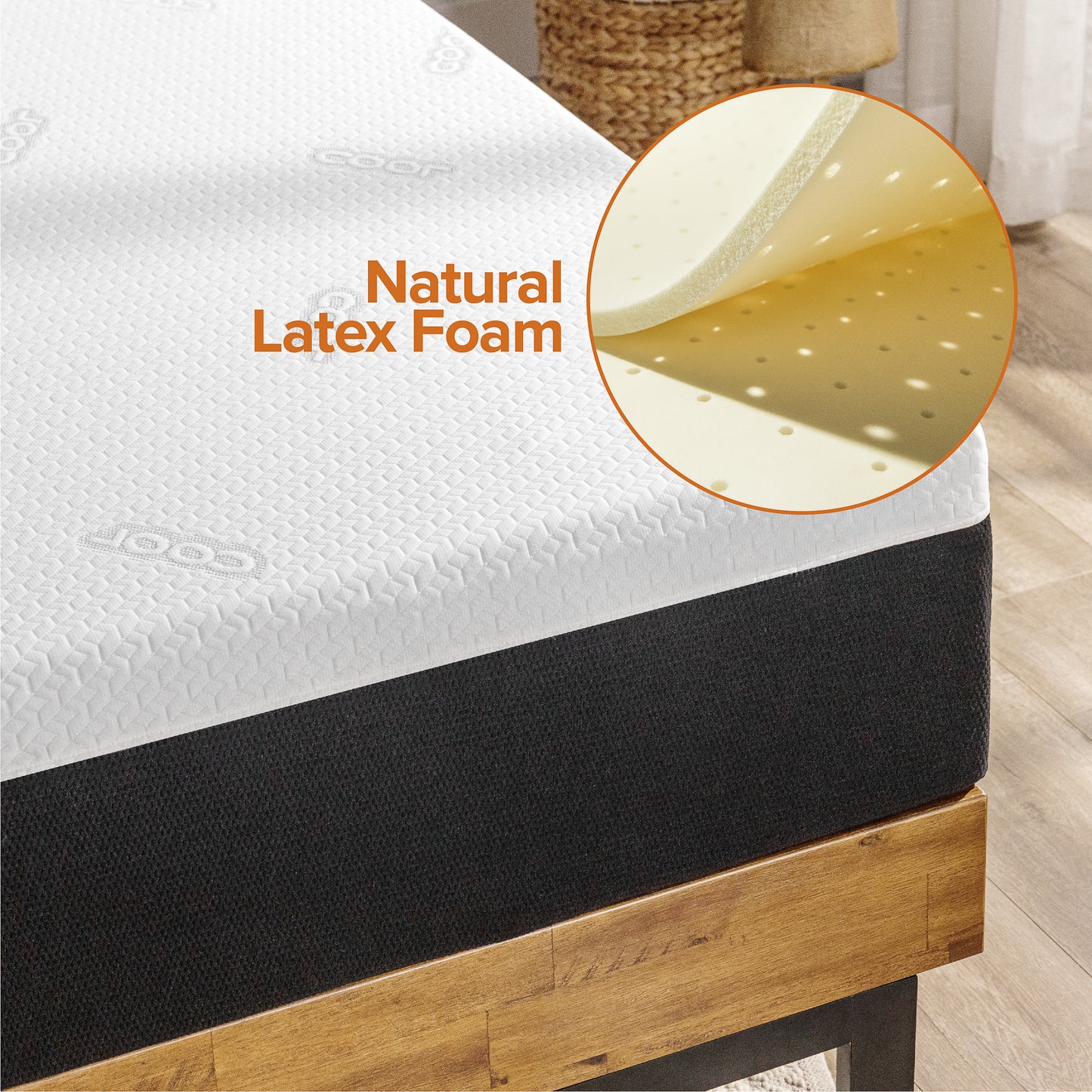 Tilam UltraCool Series iCoil 2.0 Natural Latex Smooth Top Mattress With Edge Support (Cool Fabric) 12" [Clearance]