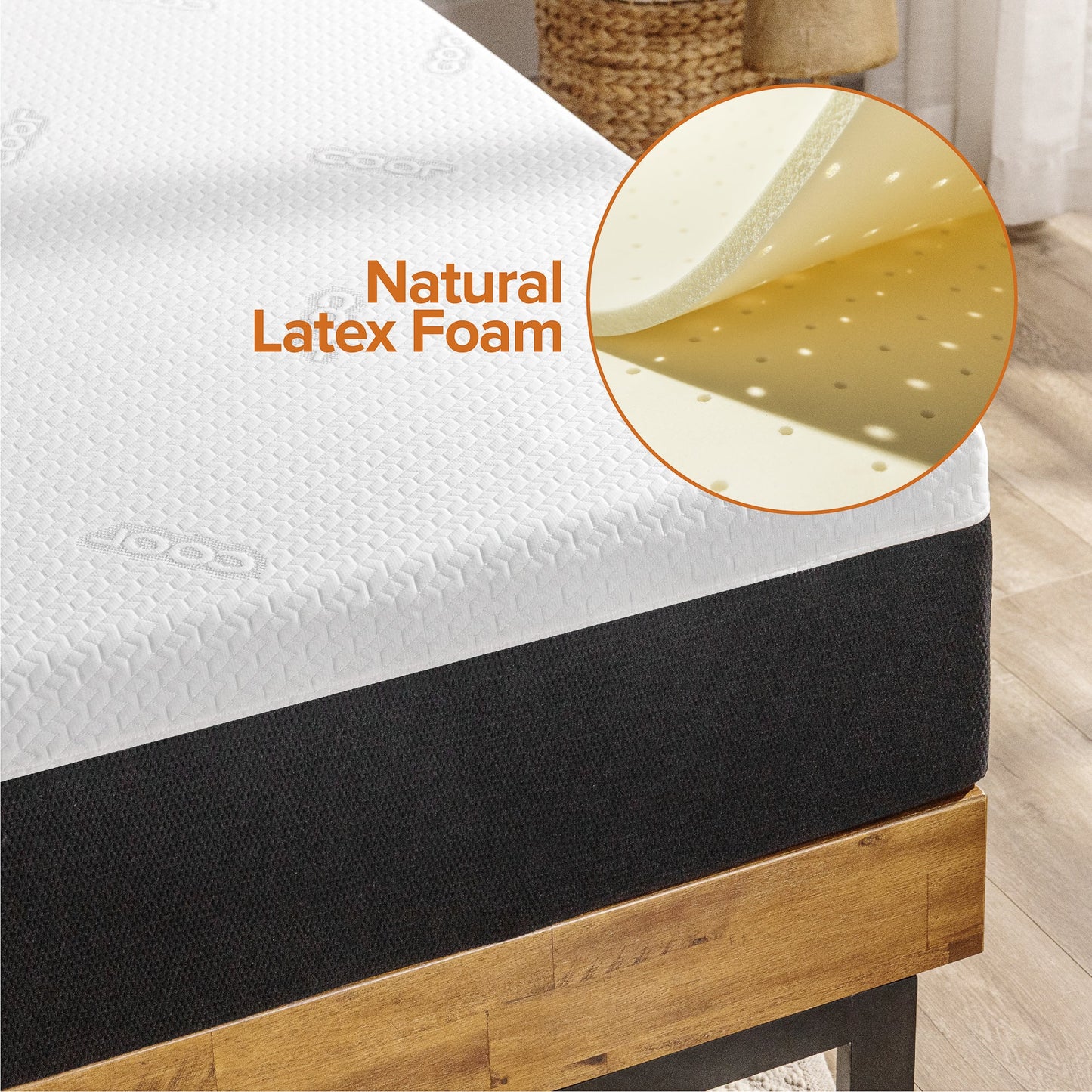 Tilam UltraCool Series iCoil 2.0 Natural Latex & Memory Foam Smooth Top Mattress With Edge Support (Cool Fabric) 14" [Clearance]
