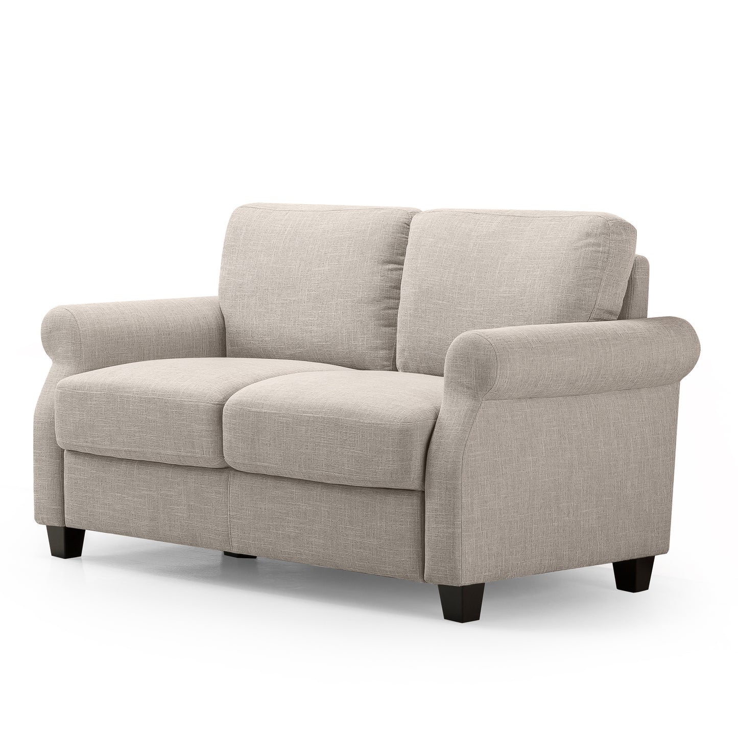 Josh Contemporary Upholstered Sofa - Beige (2-Seaters)