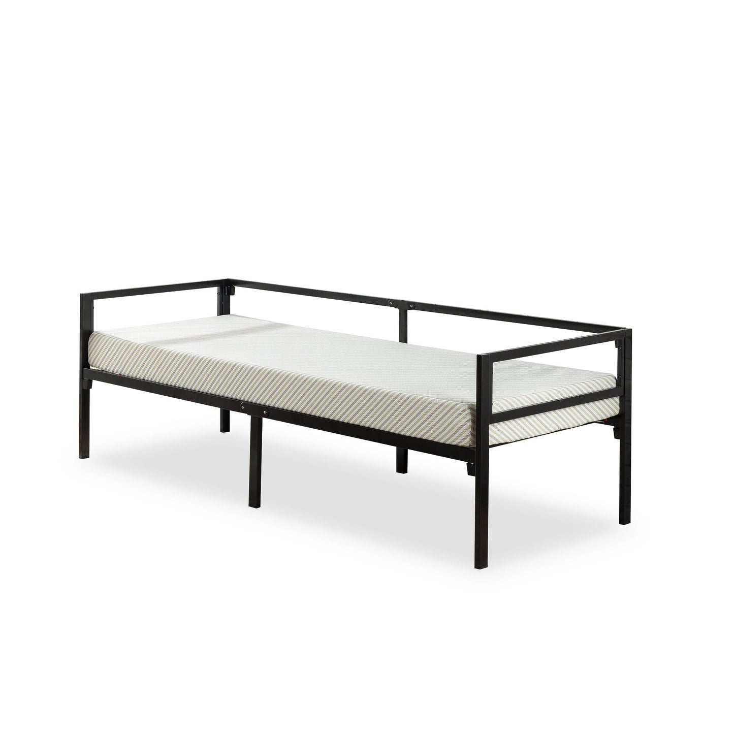 Quick Lock Metal Daybed with Memory Foam Mattress