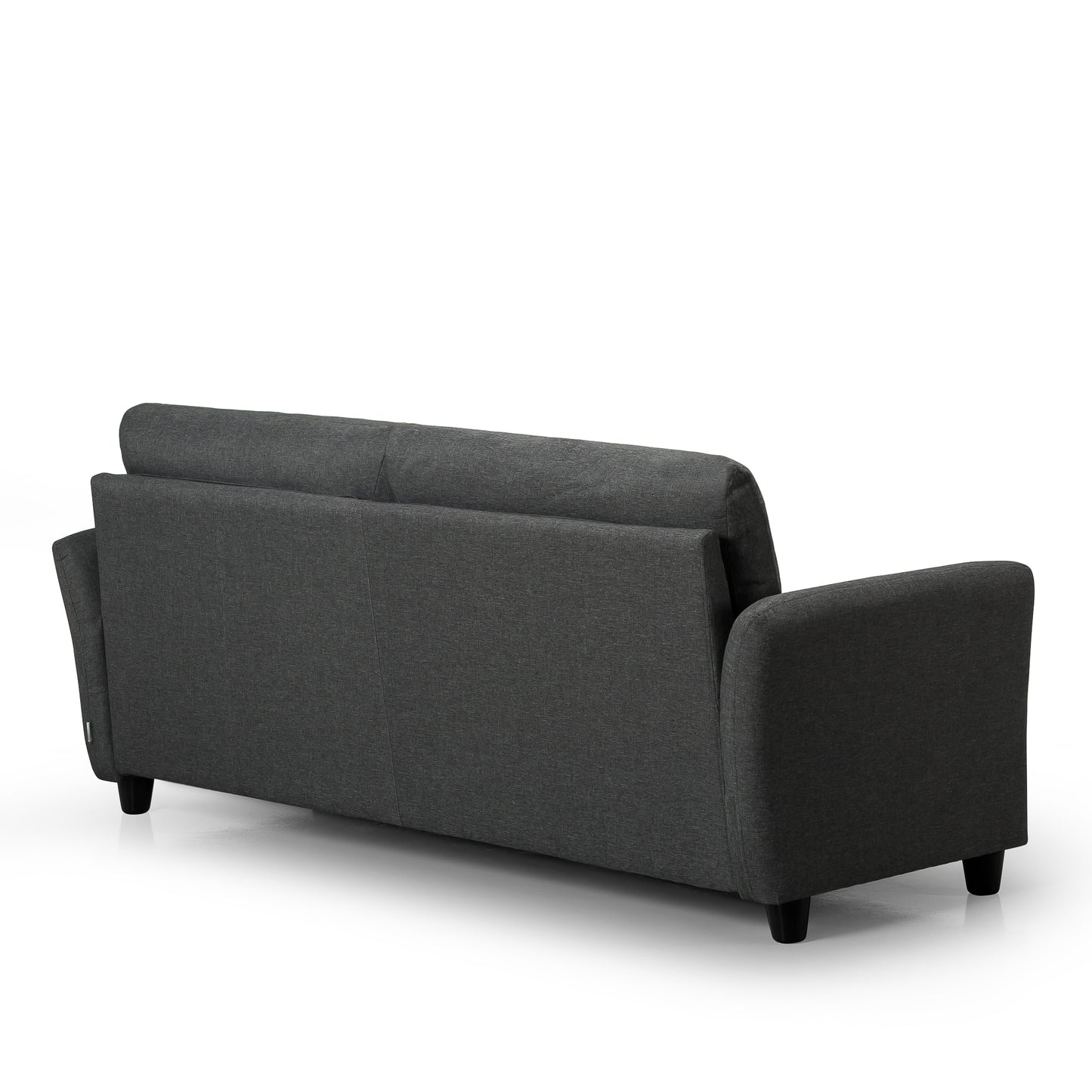 Ricardo Designer Upholstered Sofa - Dark Grey