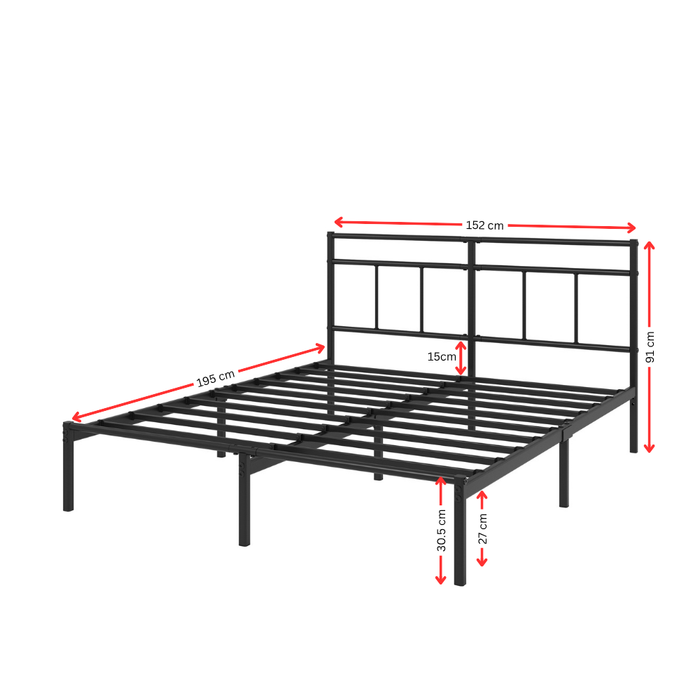 Zinus Mira Metal Bedframe with Header