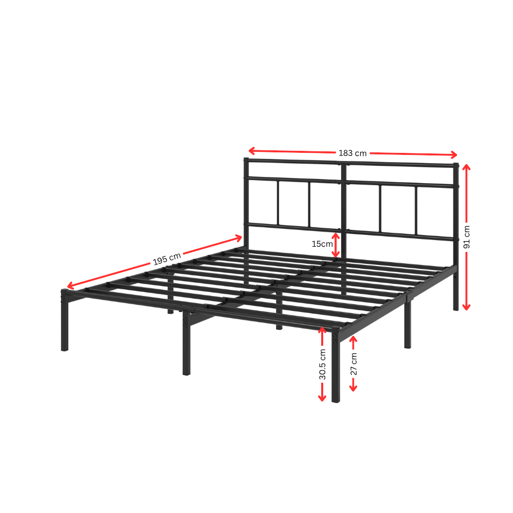 Zinus Mira Metal Bedframe with Header