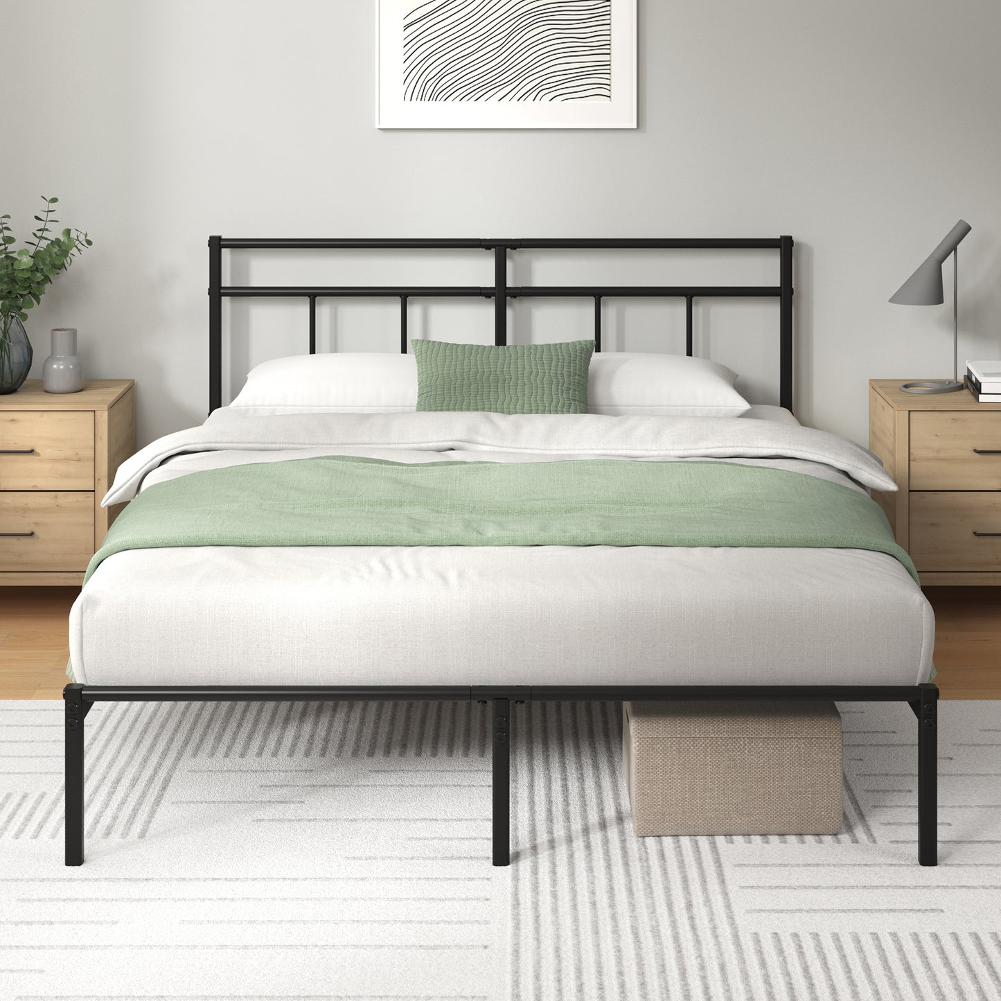 Zinus Mira Metal Bedframe with Header