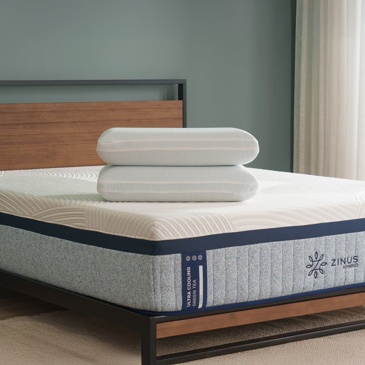 Cool Series Memory Foam Pillow With Cool Gel Infused