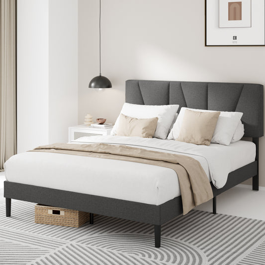 Maya Fabric Upholstered Platform Bedframe