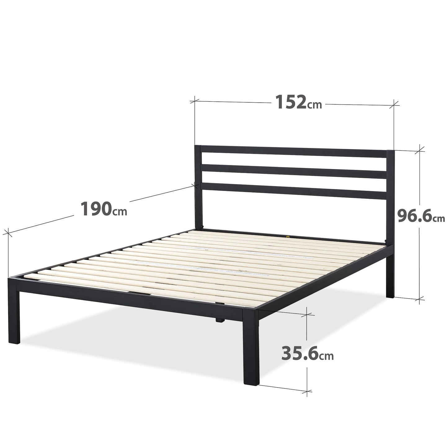 Mia Metal Platform Bedframe