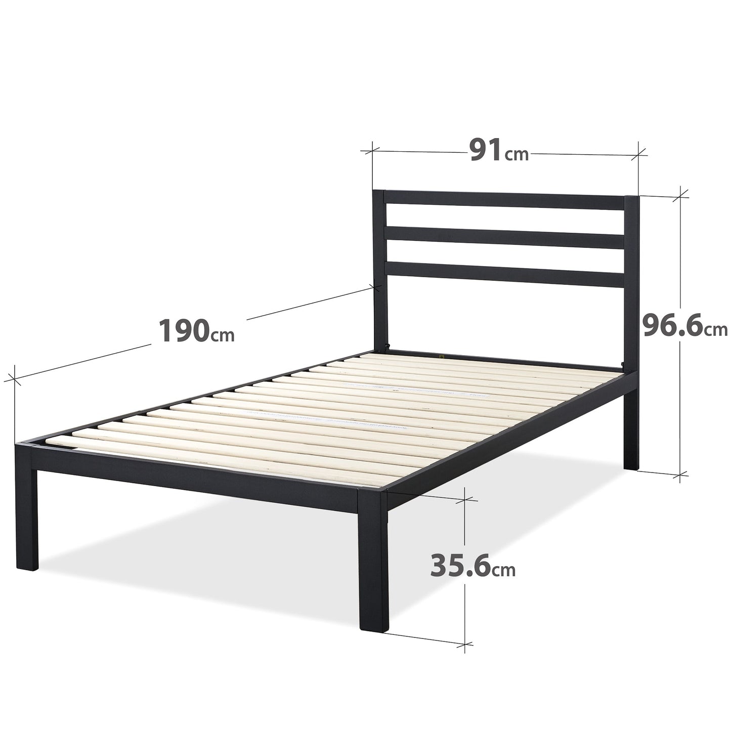 Mia Metal Platform Bedframe