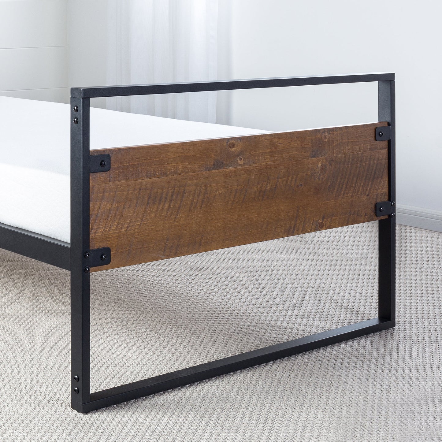 Ironline Metal and Wood Day Bed with Pull-Out Bed