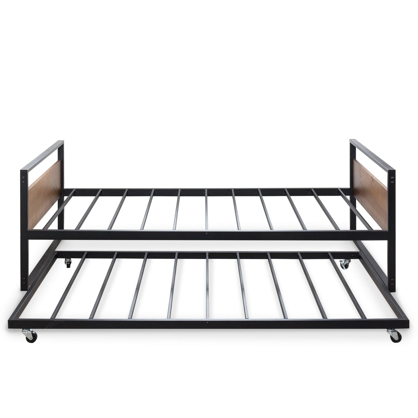 Ironline Metal and Wood Day Bed with Pull-Out Bed