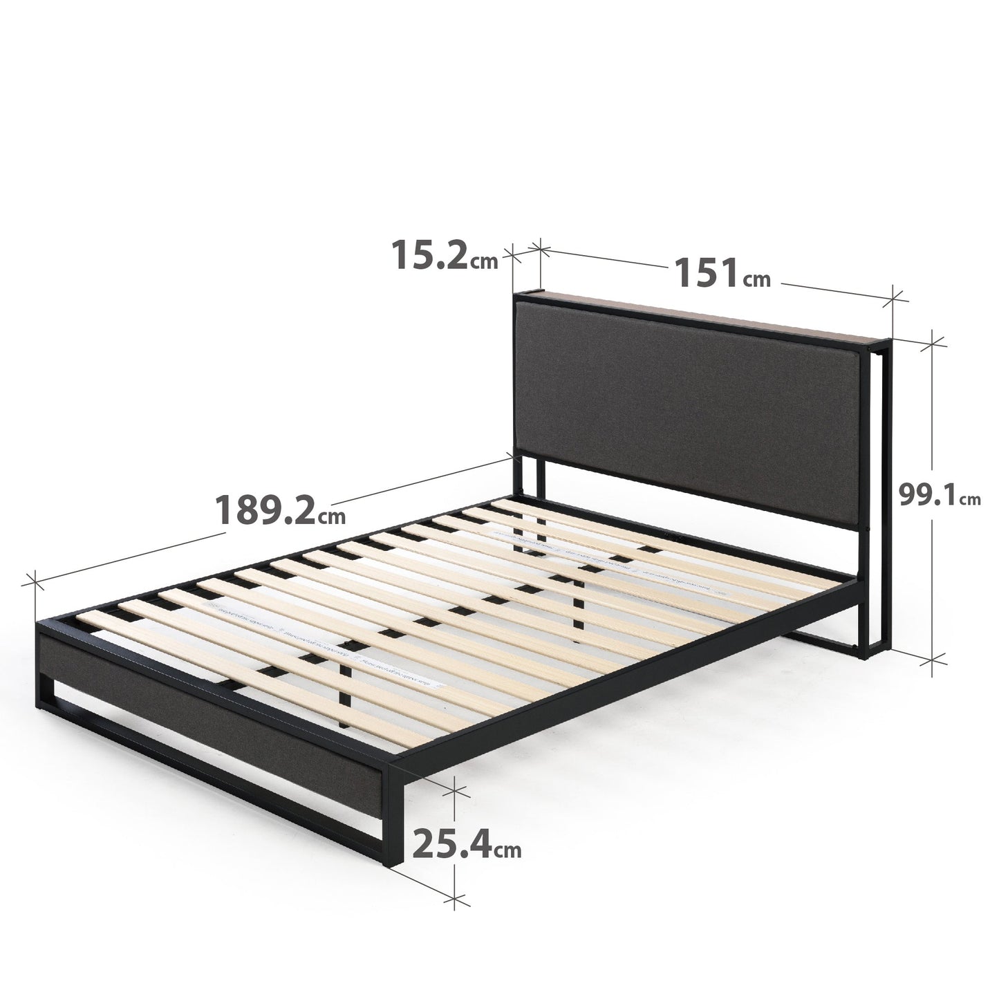 Christina Upholstered Platform Bed Frame