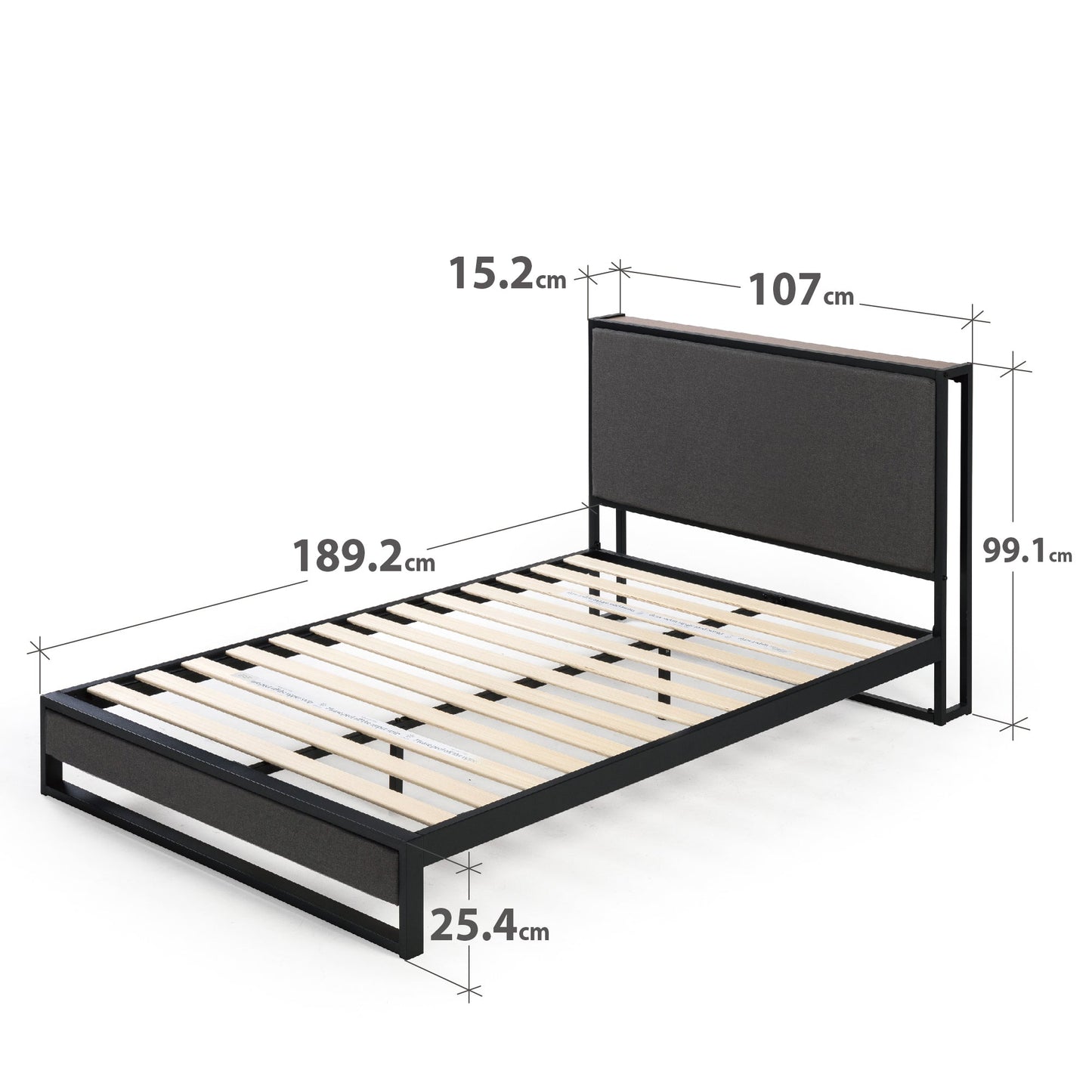 Christina Upholstered Platform Bed Frame