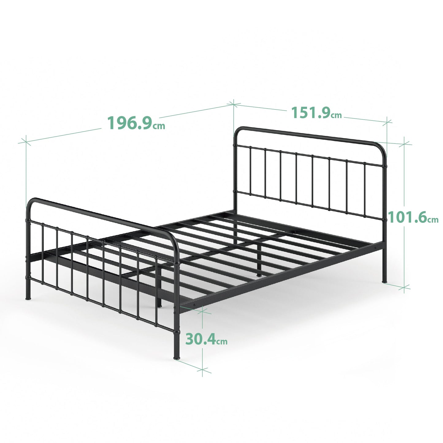 Florence Metal Platform Bed Frame