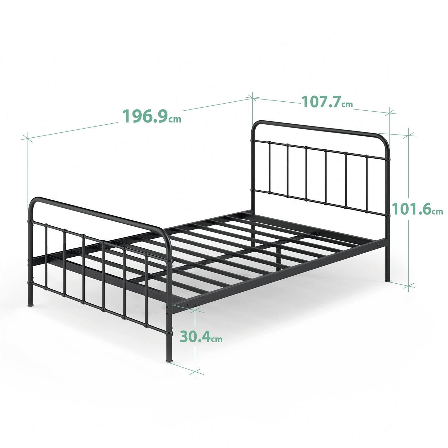 Florence Metal Platform Bed Frame