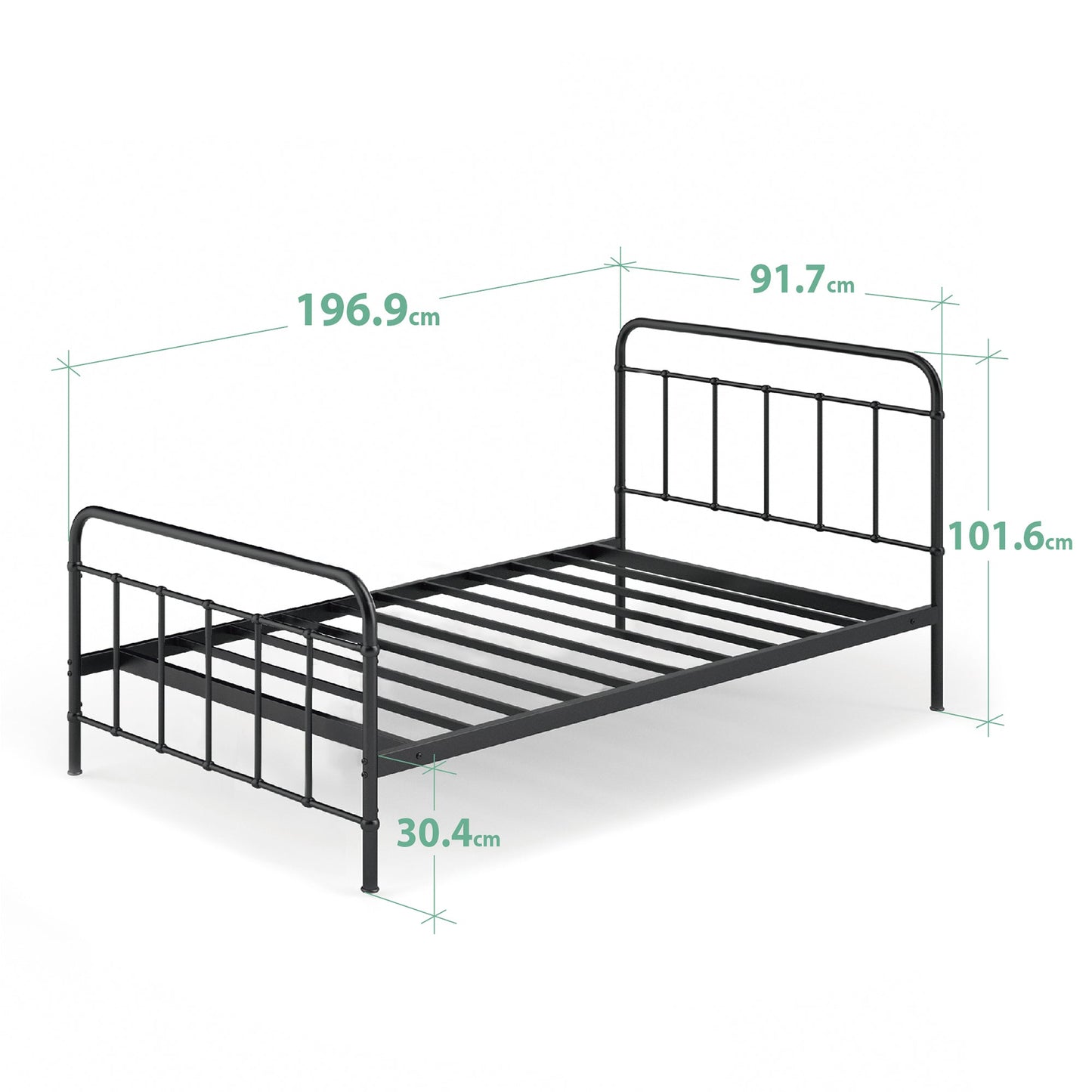 Florence Metal Platform Bed Frame