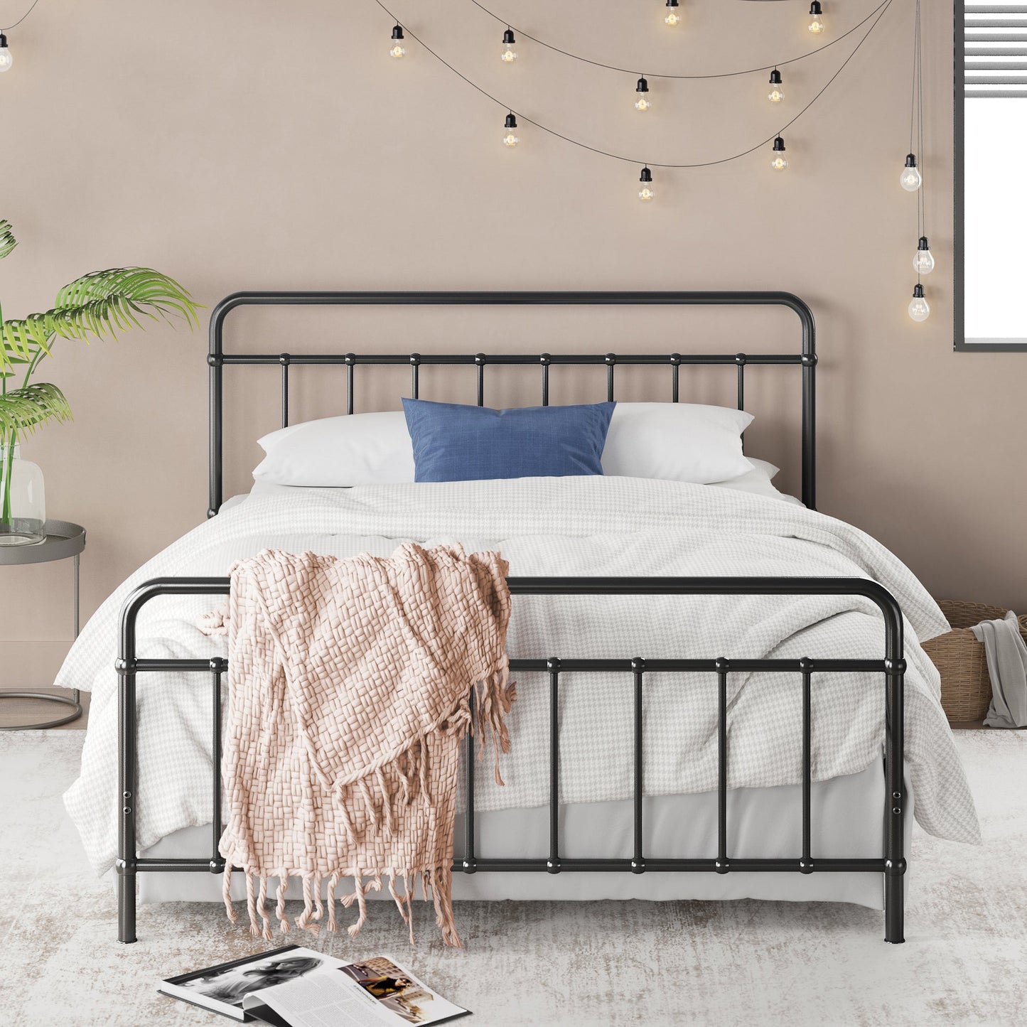 Florence Metal Platform Bed Frame