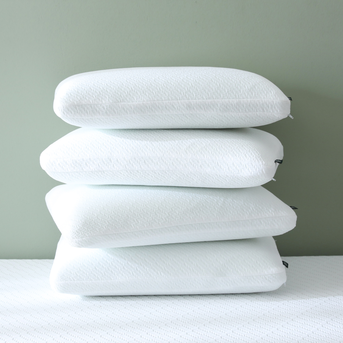 'Cool Series' Green Tea Memory Foam Traditional Pillow (With Air Holes) - Medium Soft