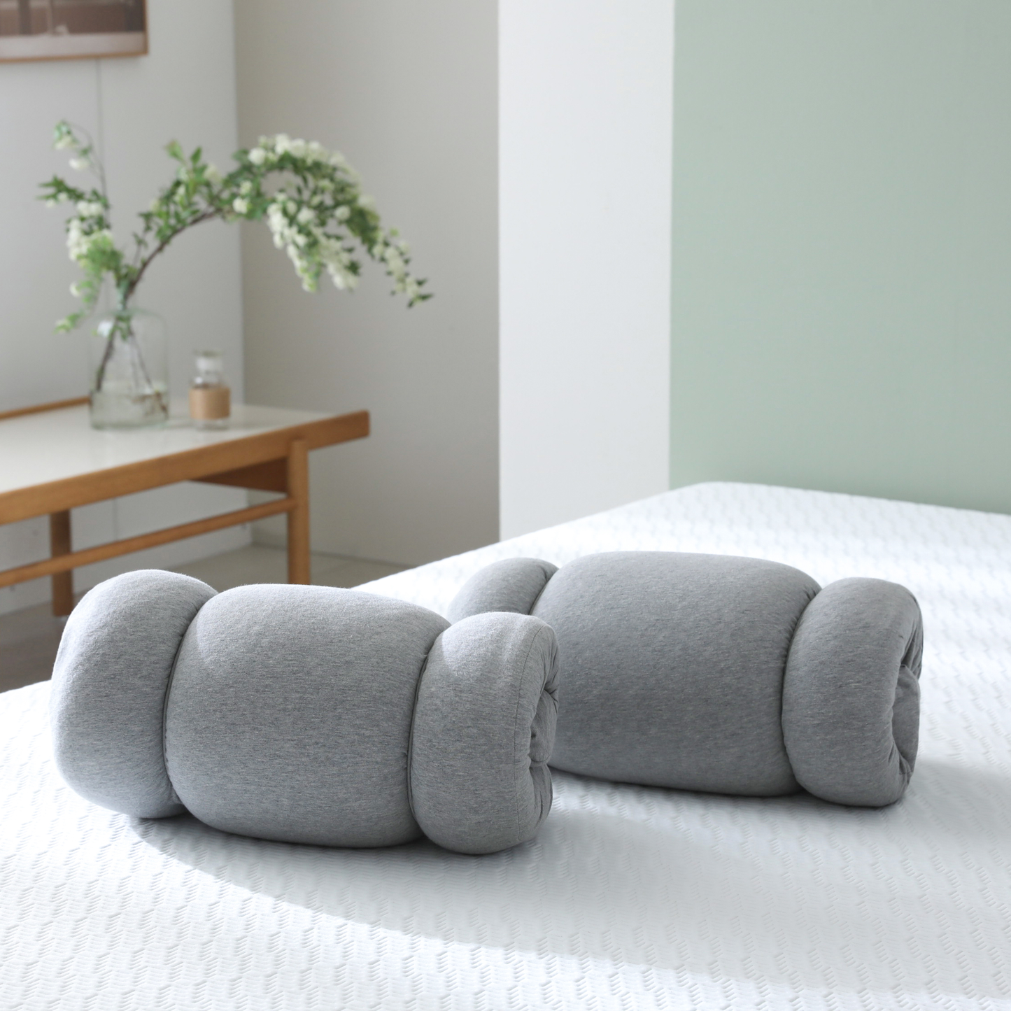 'Cool Series' Green Tea Memory Foam Traditional Pillow (Without Air Holes) - Medium Firm