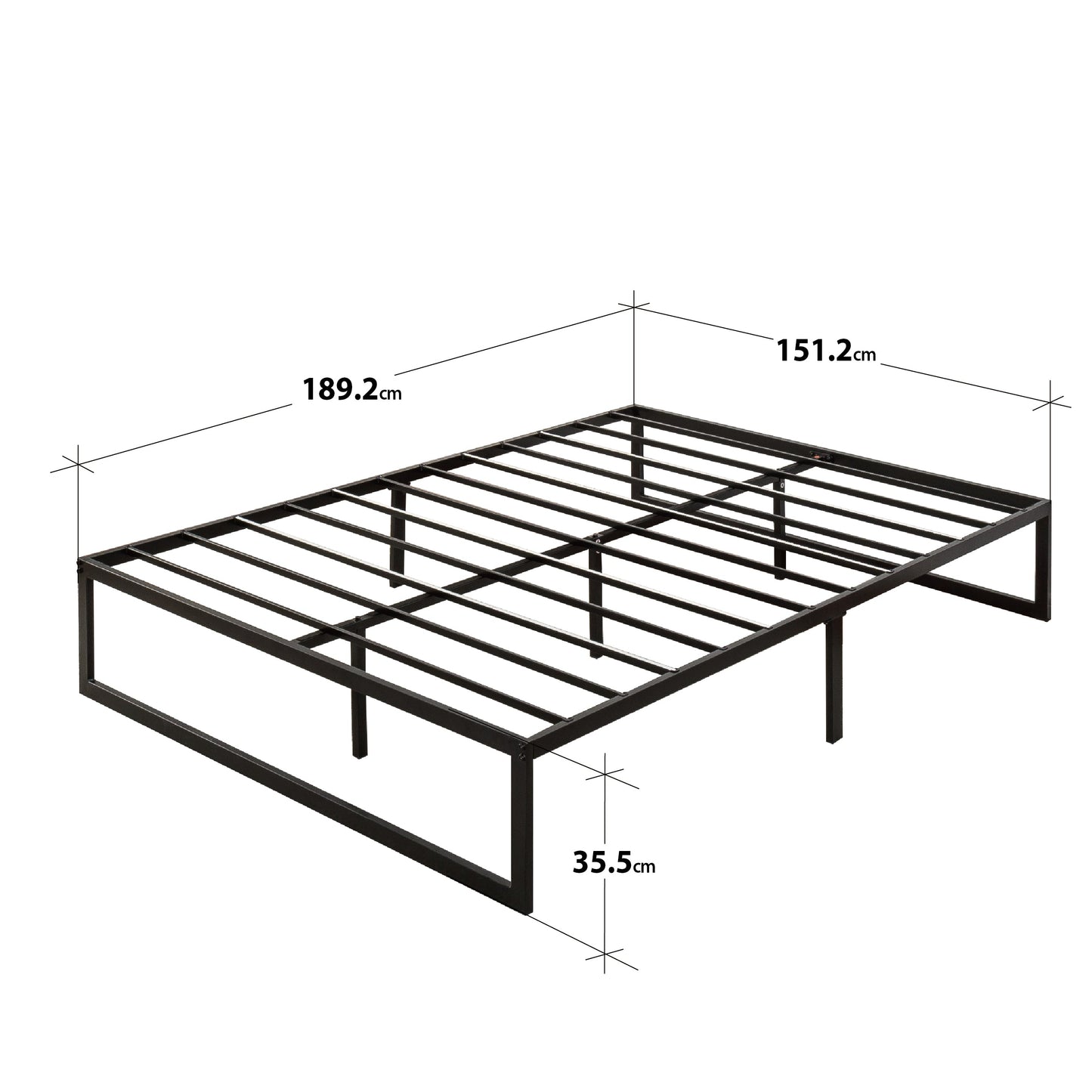 14" Quicklock Smart Platform Bed Frame