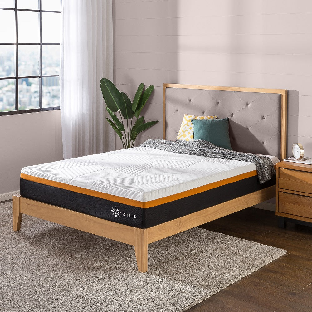 Tilam Zinus Hybrid Copper Memory Foam Smooth Top Spring Cool Mattress 10" [CLEARANCE]