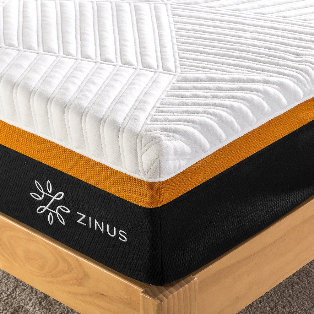 Tilam Zinus Hybrid Copper Memory Foam Smooth Top Spring Cool Mattress 10" [CLEARANCE]