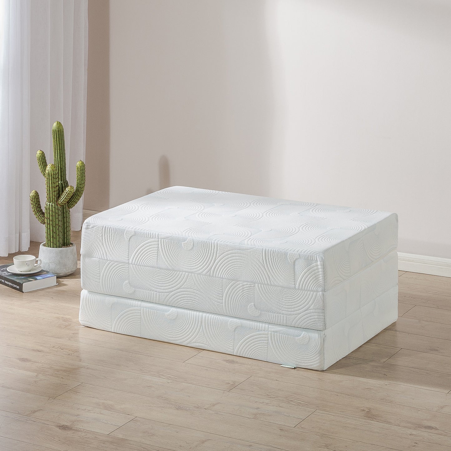 Tilam 5" Tri-Fold Cool Gel Memory Foam Foldable Mattress