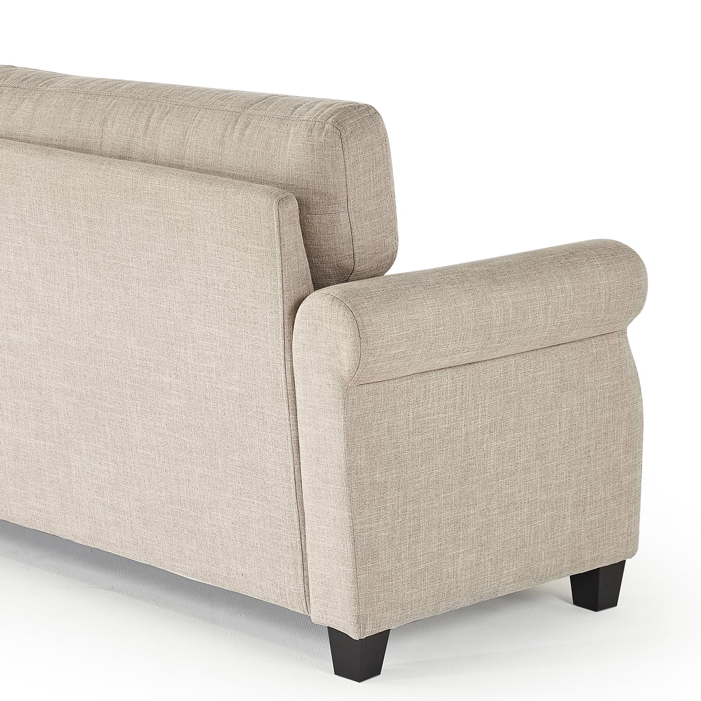 Josh Contemporary Upholstered Sofa - Beige (2-Seaters)