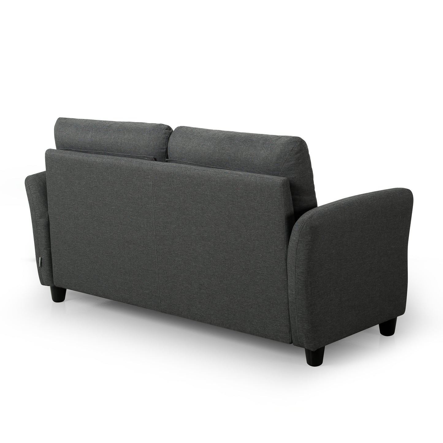 Ricardo Designer Upholstered Sofa - Dark Grey (2-Seaters)